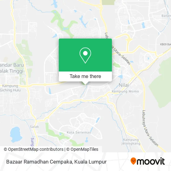 Bazaar Ramadhan Cempaka map
