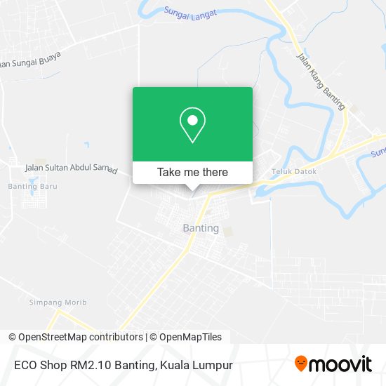 ECO Shop RM2.10 Banting map