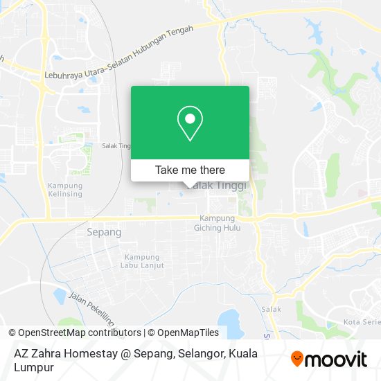 Peta AZ Zahra Homestay @ Sepang, Selangor