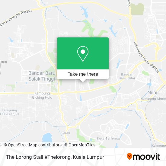 The Lorong Stall #Thelorong map