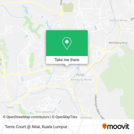 Tenis Court @ Nilai map