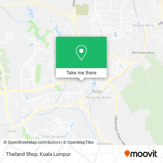 Thailand Shop map