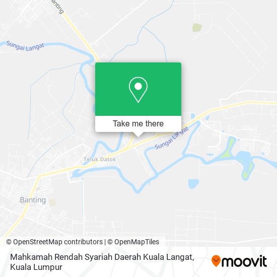 Mahkamah Rendah Syariah Daerah Kuala Langat map