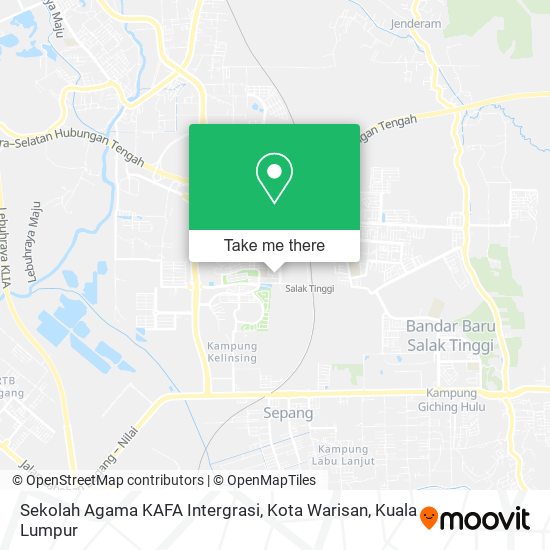 Sekolah Agama KAFA Intergrasi, Kota Warisan map