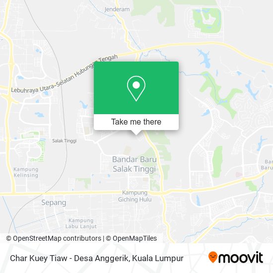 Char Kuey Tiaw - Desa Anggerik map