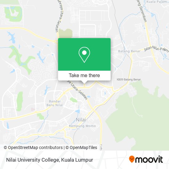 Nilai University College map