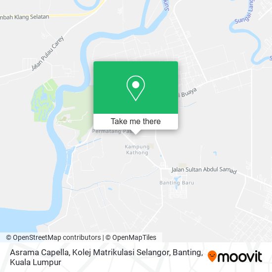 Asrama Capella, Kolej Matrikulasi Selangor, Banting map