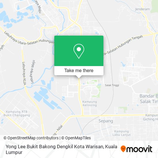 Yong Lee Bukit Bakong Dengkil Kota Warisan map