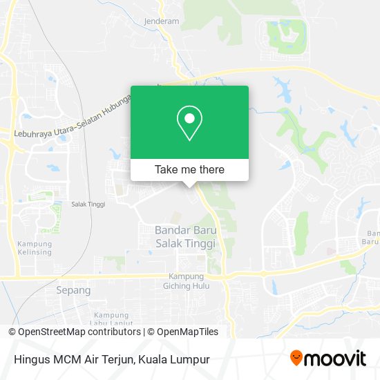 Peta Hingus MCM Air Terjun