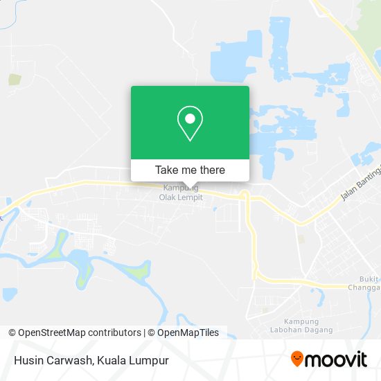 Husin Carwash map