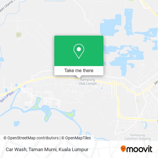 Car Wash, Taman Murni map