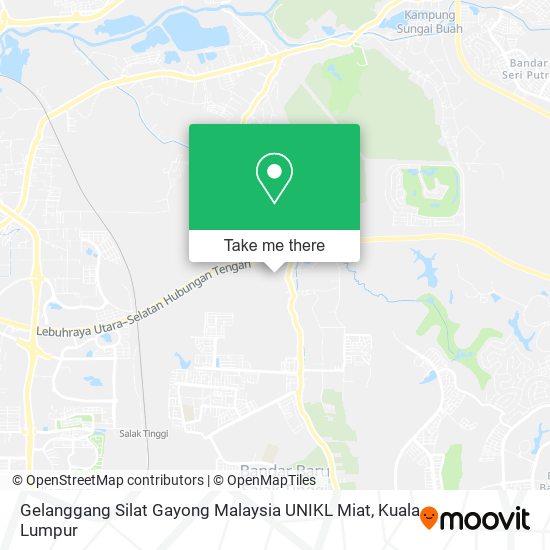 Peta Gelanggang Silat Gayong Malaysia UNIKL Miat