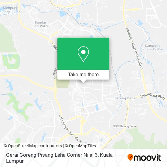 Peta Gerai Goreng Pisang Leha Corner Nilai 3