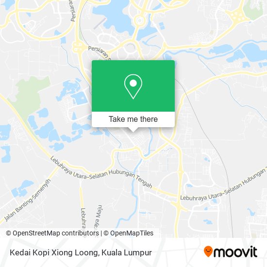 Peta Kedai Kopi Xiong Loong