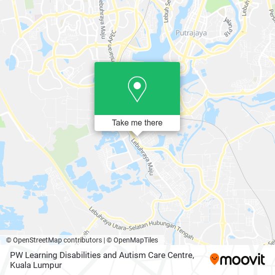 PW Learning Disabilities and Autism Care Centre map