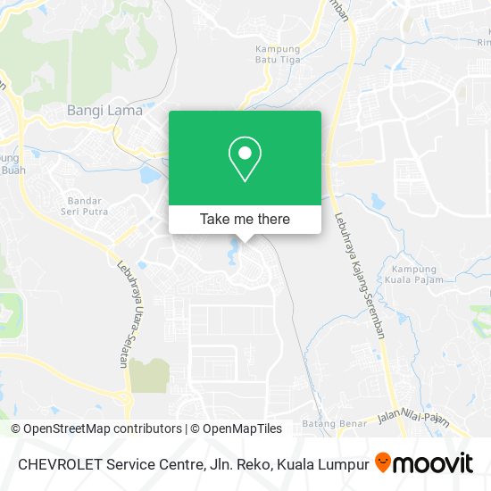 Peta CHEVROLET Service Centre, Jln. Reko