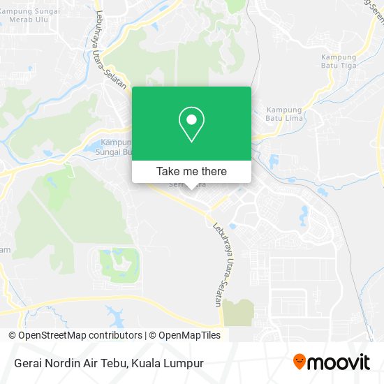 Gerai Nordin Air Tebu map
