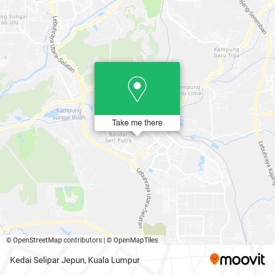 Peta Kedai Selipar Jepun
