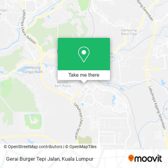 Peta Gerai Burger Tepi Jalan