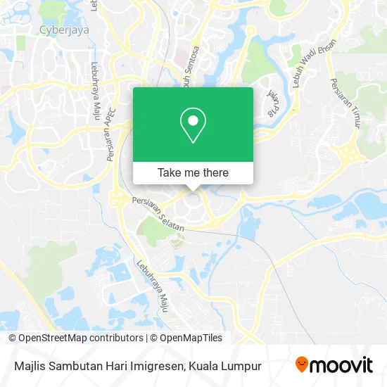 Majlis Sambutan Hari Imigresen map