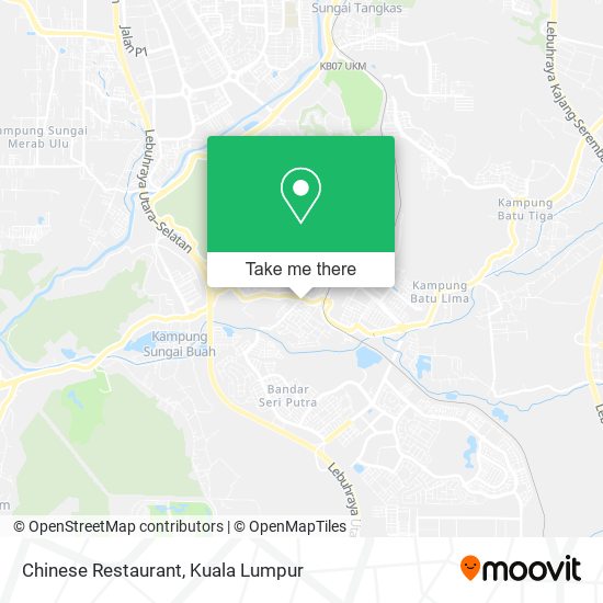 Chinese Restaurant map