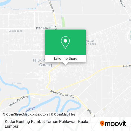 Peta Kedai Gunting Rambut Taman Pahlawan