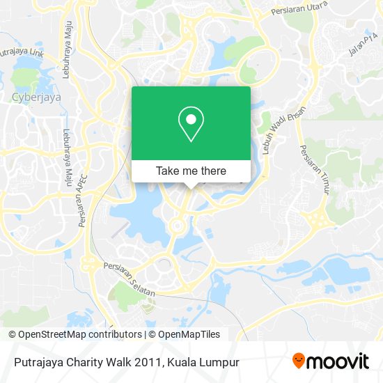 Putrajaya Charity Walk 2011 map