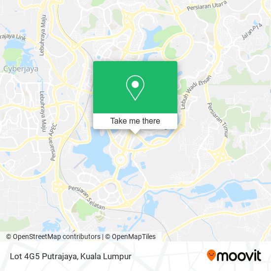 Lot 4G5 Putrajaya map