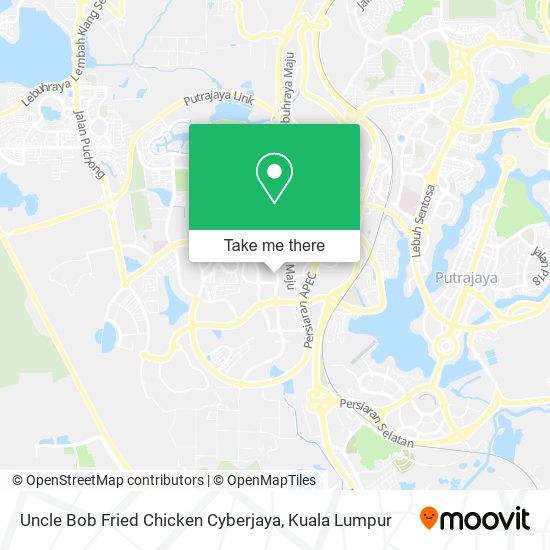 Peta Uncle Bob Fried Chicken Cyberjaya