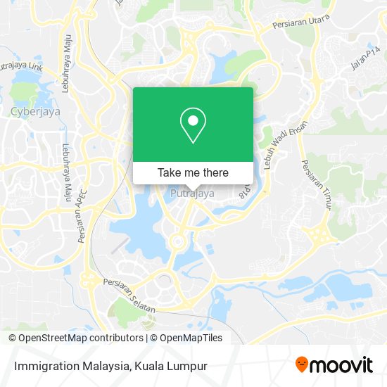 Immigration Malaysia map