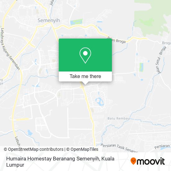 Peta Humaira Homestay Beranang Semenyih