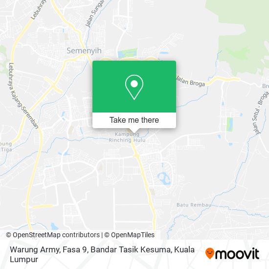 Warung Army, Fasa 9, Bandar Tasik Kesuma map