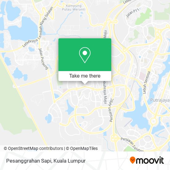 Pesanggrahan Sapi map