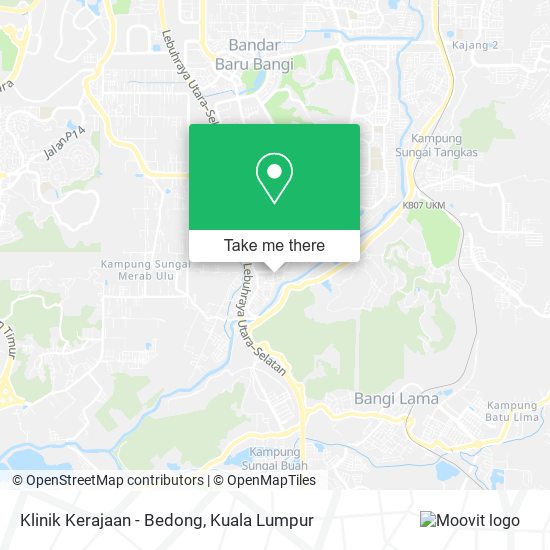 Peta Klinik Kerajaan - Bedong