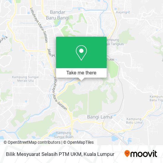 Bilik Mesyuarat Selasih PTM UKM map