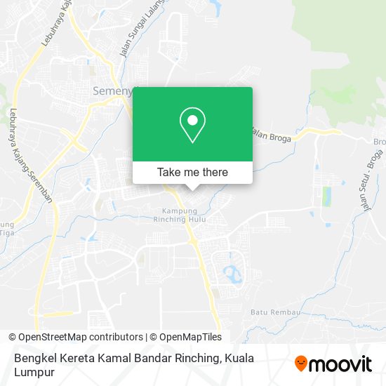 Bengkel Kereta Kamal Bandar Rinching map