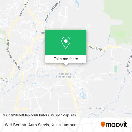 W H Bersatu Auto Servis map