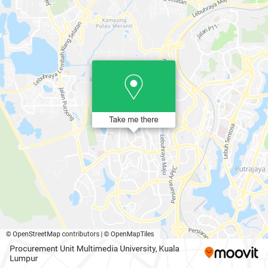 Procurement Unit Multimedia University map