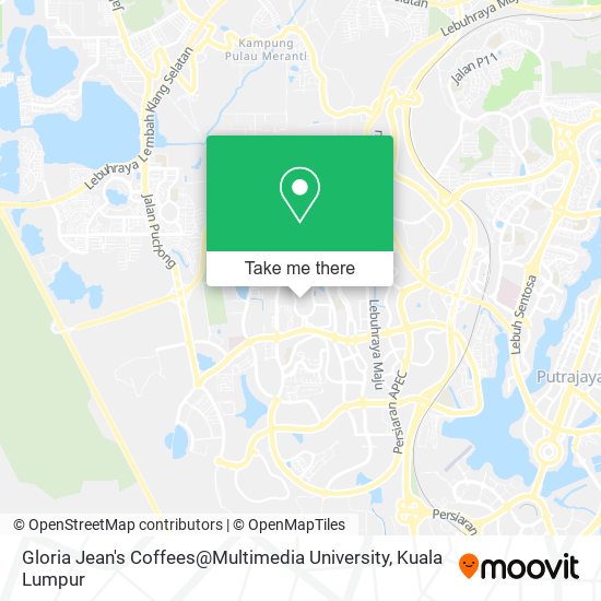 Gloria Jean's Coffees@Multimedia University map