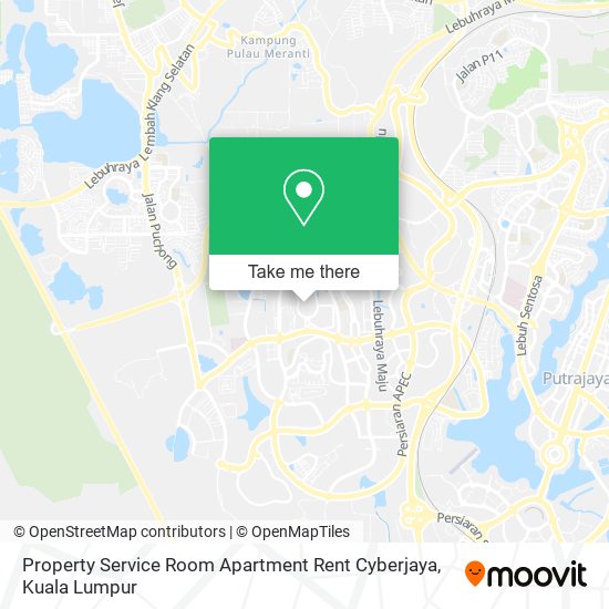Property Service Room Apartment Rent Cyberjaya map