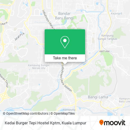 Kedai Burger Tepi Hostel Kptm map