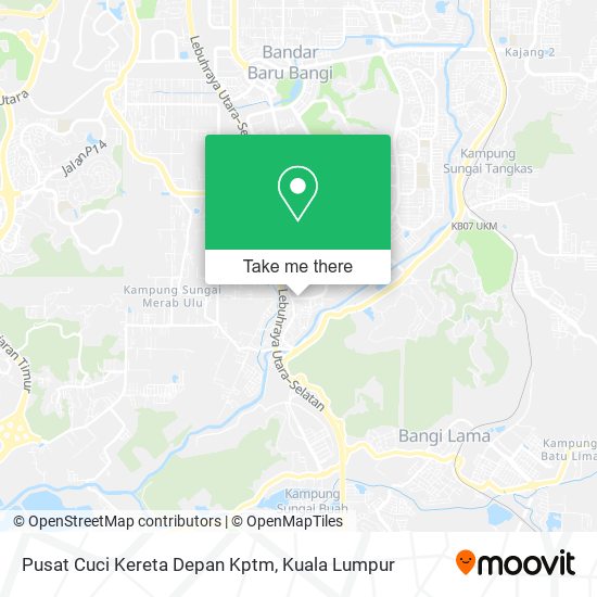 Peta Pusat Cuci Kereta Depan Kptm