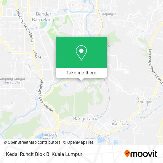 Kedai Runcit Blok B map