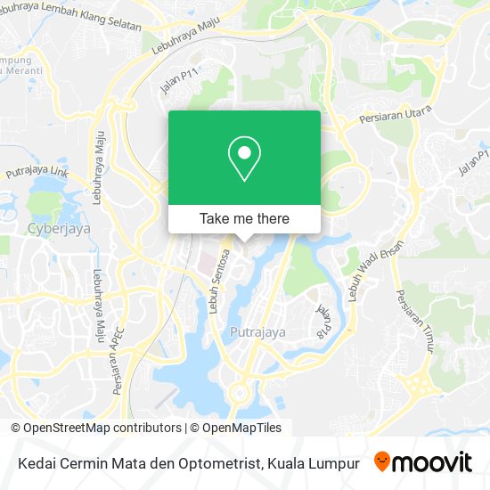 Kedai Cermin Mata den Optometrist map