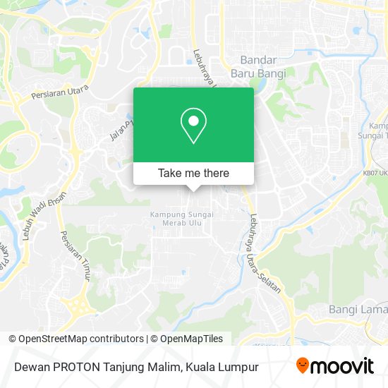 Dewan PROTON Tanjung Malim map