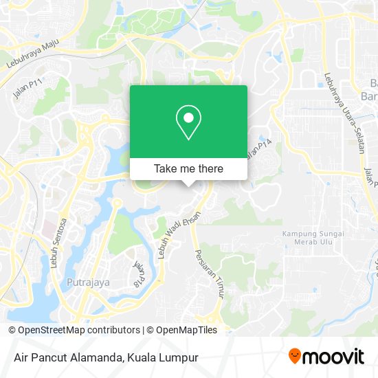 Air Pancut Alamanda map