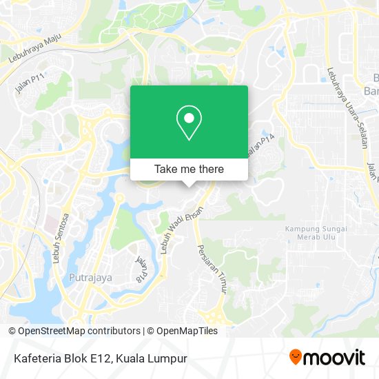 Kafeteria Blok E12 map