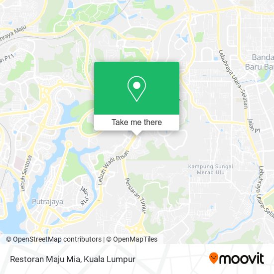 Peta Restoran Maju Mia