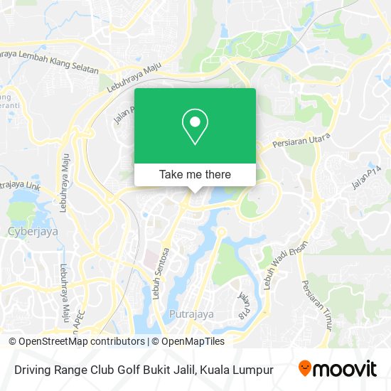 Driving Range Club Golf Bukit Jalil map