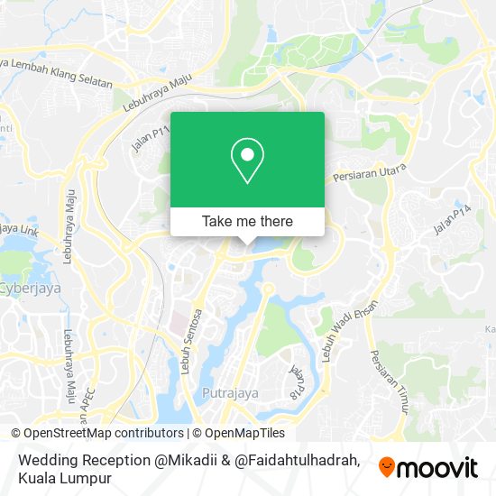 Wedding Reception @Mikadii & @Faidahtulhadrah map